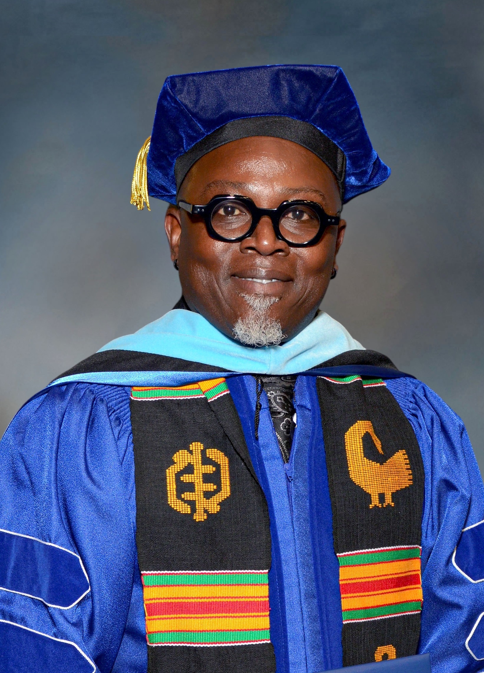 Dr. K. W. Asante in his Doctoral Cap in Gown